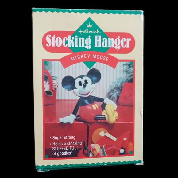 Disney Hallmark Vintage 1980’s Stocking Hanger Mickey Mouse - Picture 7 of 15